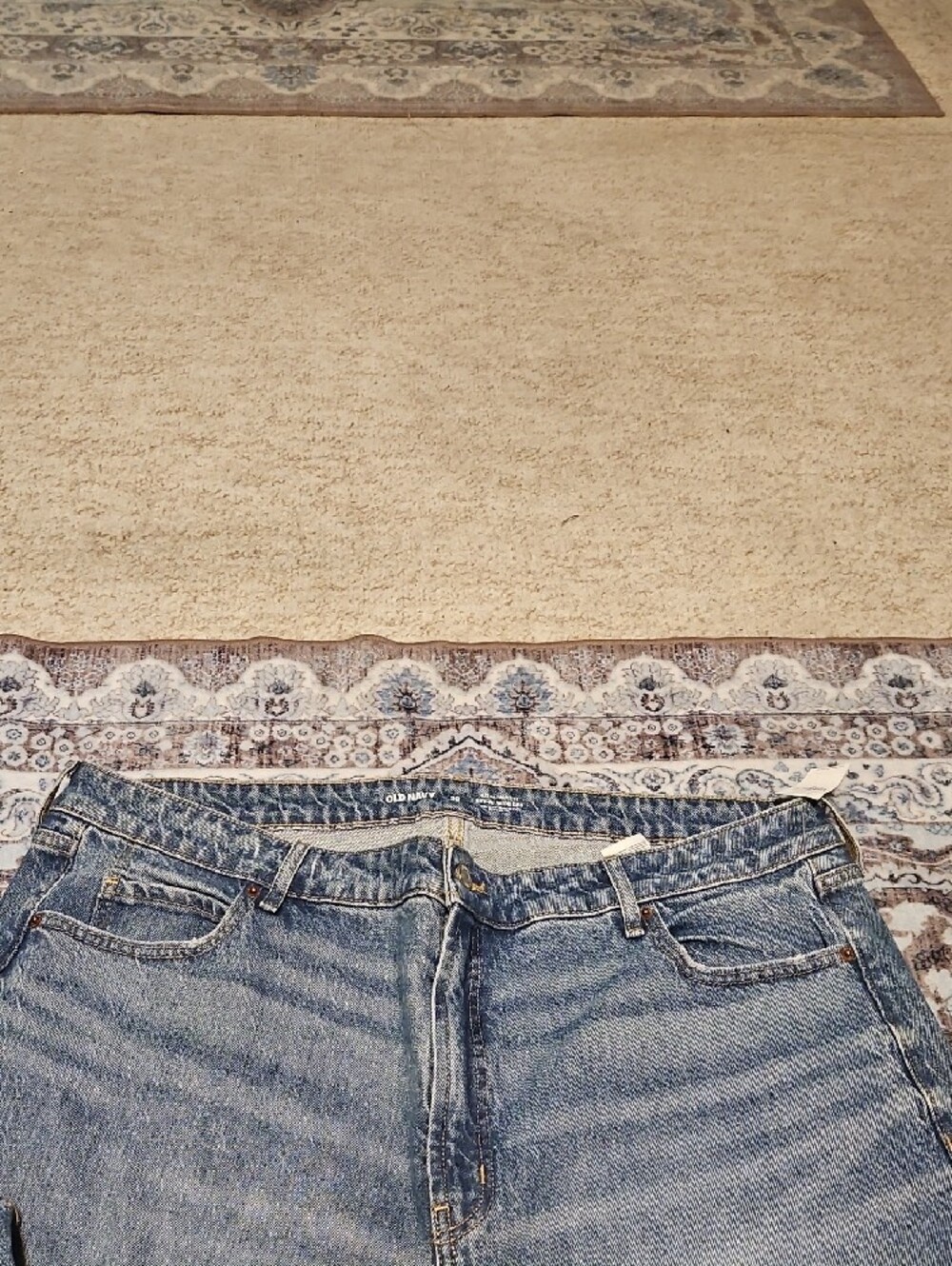 Old Navy Light Blue Wide Leg Jeans - Picture 4 of 9